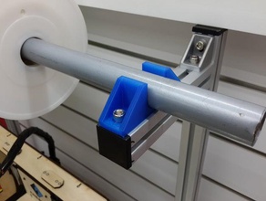 filament wheel rack 3d printer accessories roll whell 3d print model - Mito3D