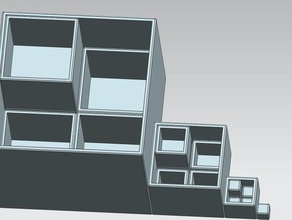 volumetric nesting cubes math makerbotacademymath 3d print model - Mito3D