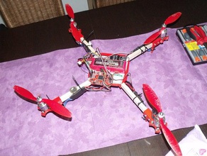 başka bir quadcopter rc araç drone multiwii quadrocopter 3d print model - Mito3D