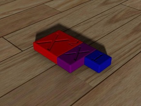 álgebra de blocos matemática 3d print model - Mito3D