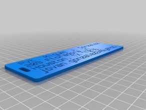 my customized customizer version luggage label organization 3d print model - Mito3D