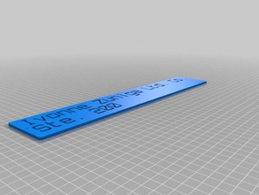 my customized customizer version label iz organization 3d print model - Mito3D