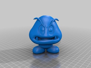 little goomba mushroom kingdom goon other mario monster nintendo super toy video game 3d print model - Mito3D