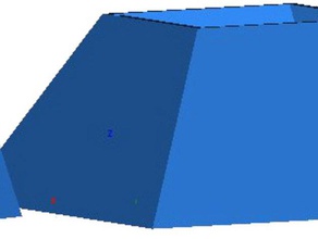 piramid geformte box Container 3d print model - Mito3D
