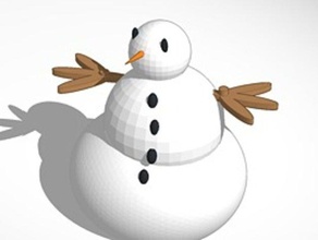 Schneemann Skulpturen bunnies bunny Weihnachten Weihnachts-Dekoration Weihnachts-Dekorationen Figuren mathematische Kunst Kaninchen die snowbunnies Schneemänner Schnee-Häschen snow xmas Dekoration Dekorationen 3d print model - Mito3D