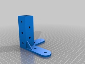 pipe mounts household 25mm square 3d print model - Mito3D