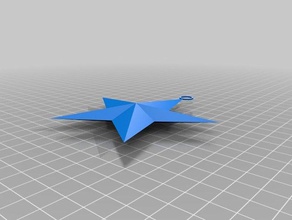 customizable christmas star other customizer 3d print model - Mito3D
