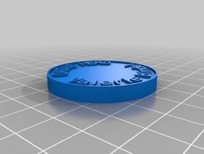 oasi moneta val le monete distintivi personalizzato 3d print model - Mito3D