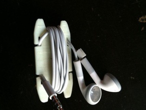 larger headphone cord organizer other headphones 3d print model - Mito3D