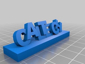 caltech i segni loghi 3d print model - Mito3D