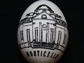 monticello yumurta-bot diğer Amerikan tarihi eggbot jefferson 3d print model - Mito3D