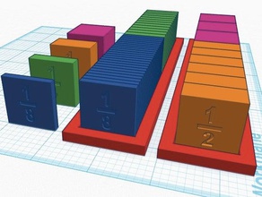 measurement blocks math curriculum makerbotacademymath 3d print model - Mito3D