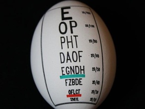 eye chart egg egg-bot other eggbot ophthalmology 3d print model - Mito3D
