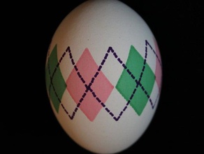 argyle yumurta yumurta-bot diğer Paskalya eggbot 3d print model - Mito3D
