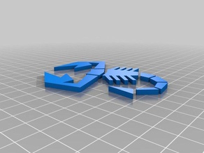 escorpião sinais logotipos 3d print model - Mito3D