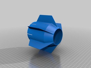 Flossen 15l pet-Wasser-Rakete sport im freien 3d print model - Mito3D