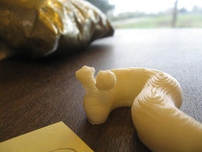 banane slug d'autres l'art blender expérience jouet 3d animal reprap 3d print model - Mito3D