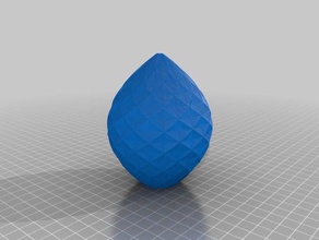polygone de l'oeuf décor personnalisé 3d print model - Mito3D