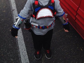 shark boy costume sharkboy aileron de requin épée 3d print model - Mito3D