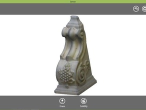 sense scan test wooden carved object scans replicas 3d print model - Mito3D