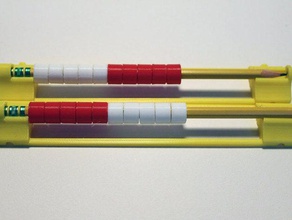 2 pencil rekenrek math abacus curriculum education makerbotacademymath pencils rekerek school 3d print model - Mito3D