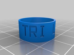 tri corp ring rings customized 3d print model - Mito3D