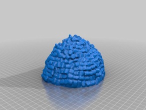 malvavisco montículo esculturas 3d print model - Mito3D