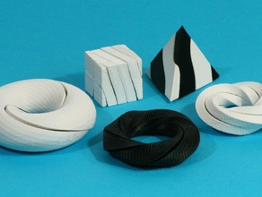 five screw-puzzles math curriculum makerbotacademymath 3d print model - Mito3D