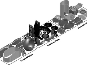 scifi-Spielset von Druckplatten Spielsets 1to18scale astronaut dualstrusion Möbel - Replikator Rakete science-fiction 3d print model - Mito3D