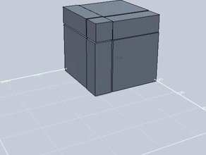 dissecting cube math 3d print model - Mito3D