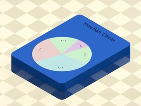 fraction circle math makerbotacademymath 3d print model - Mito3D