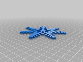 fiocco di neve 7-braccio altri personalizzato 3d print model - Mito3D