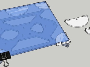glass holder prusa i3 3d printer parts 3d print model - Mito3D