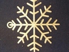 delicate snowflake ornament decor 3d print model - Mito3D