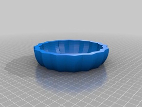 my customized starry curvy bowl cup vase containers 3d print model - Mito3D