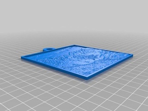 montain manzara 2d sanat özelleştirilmiş 3d print model - Mito3D