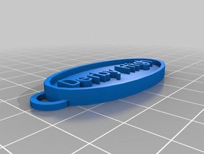 meine angepasste Ovale Schlüsselanhänger derby hoch 3d print model - Mito3D