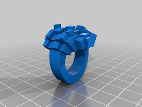 8bit-ring anillos 3d print model - Mito3D