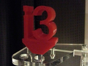 chulo mi prusa i3 spinner logotipo 3d de la impresora accesorios 3dcr 3d print model - Mito3D