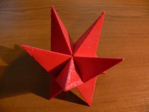 estrela de natal decoração 3d print model - Mito3D