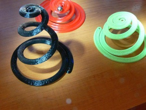 spirale topu izlemek dekor 3d print model - Mito3D