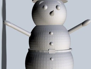 2 bonhomme neige essai heykeller 3d print model - Mito3D