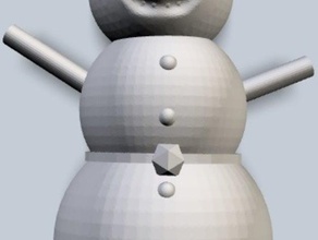 3 bonhomme neige dekor 3d print model - Mito3D