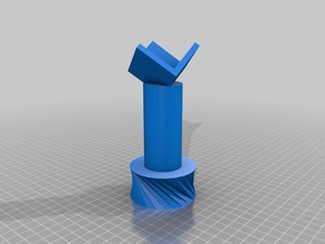 piedestal cube gears receptacle other 3d print model - Mito3D