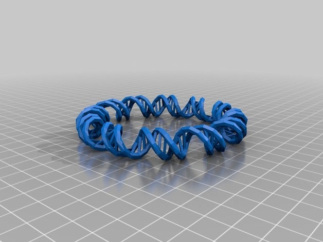 dna yüzük takı makerbotornaments 3D print model - Mito3D