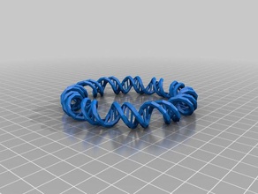 dna ring jewelry makerbotornaments 3d print model - Mito3D