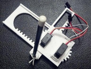 mini-cnc v018 la robótica arduino drawbot dibujo del robot hacer makezine plotterbot tinycnc 3d print model - Mito3D