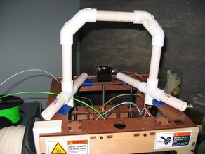 pvc filament spool holder top other 1kg belfry mount 3d print model - Mito3D