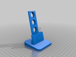 iphone 55s stand mobile 3d print model - Mito3D