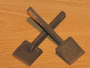 La impresión 3d de la herramienta eliminación impresora accesorios retire el raspador cuña 3d print model - Mito3D